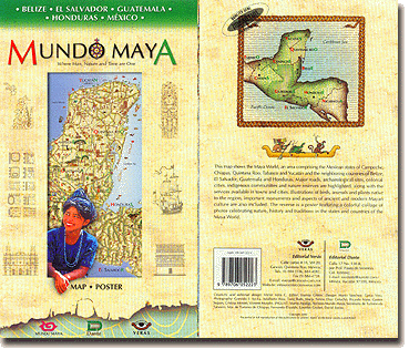 Mundo Maya Mapa Poster